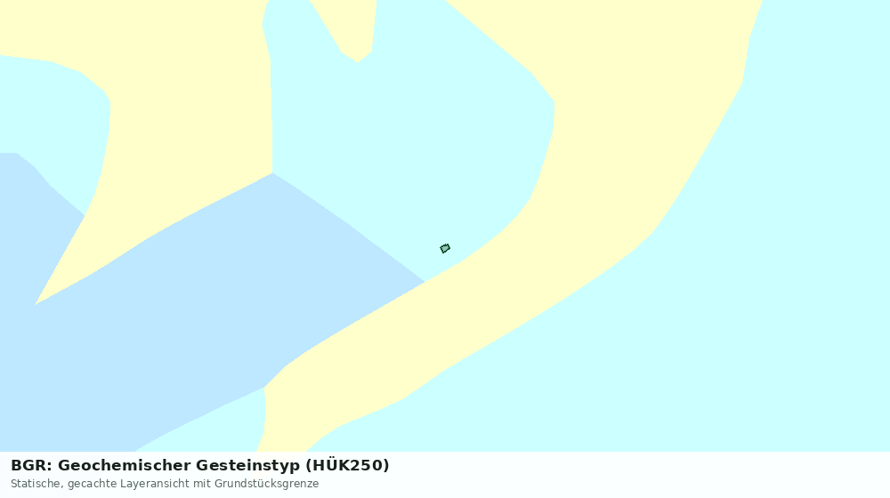 Statische Kartenansicht: BGR: Geochemischer Gesteinstyp (HÜK250)