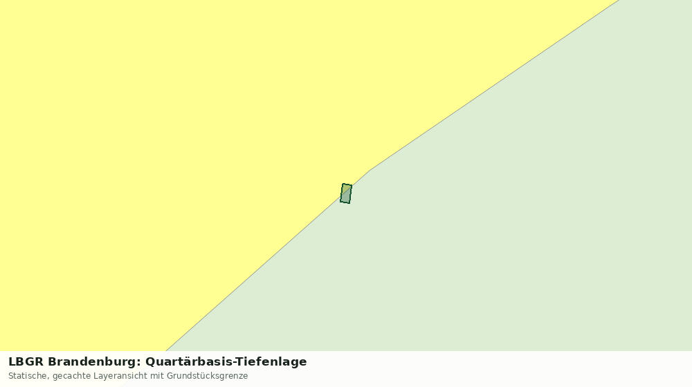 Statische Kartenansicht: LBGR Brandenburg: Quartärbasis-Tiefenlage