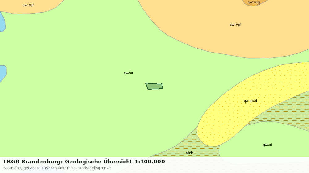 Statische Kartenansicht: LBGR Brandenburg: Geologische Übersicht 1:100.000