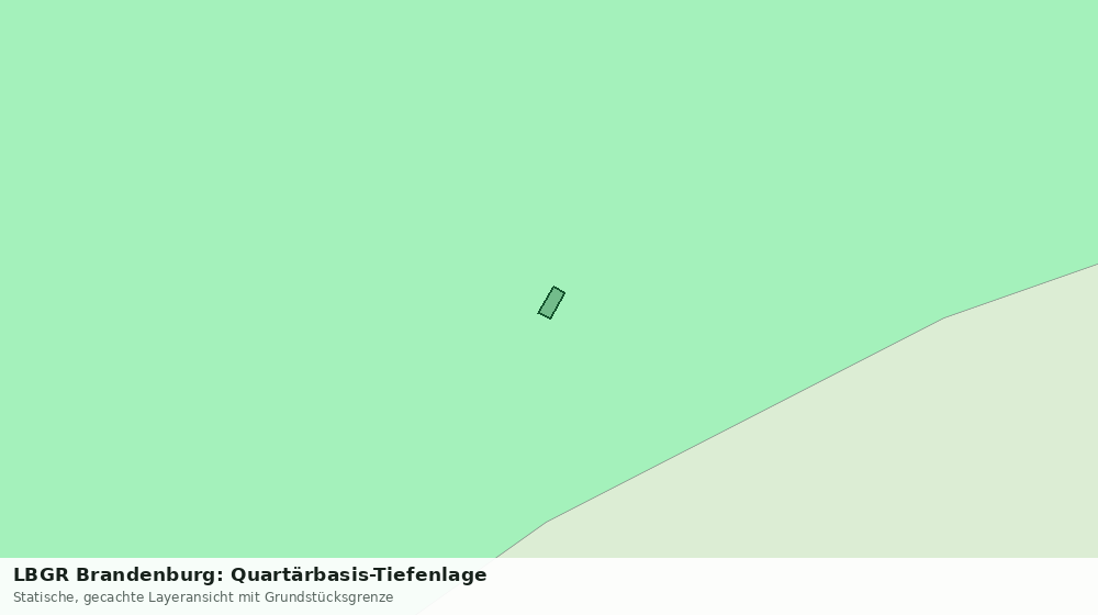 Statische Kartenansicht: LBGR Brandenburg: Quartärbasis-Tiefenlage