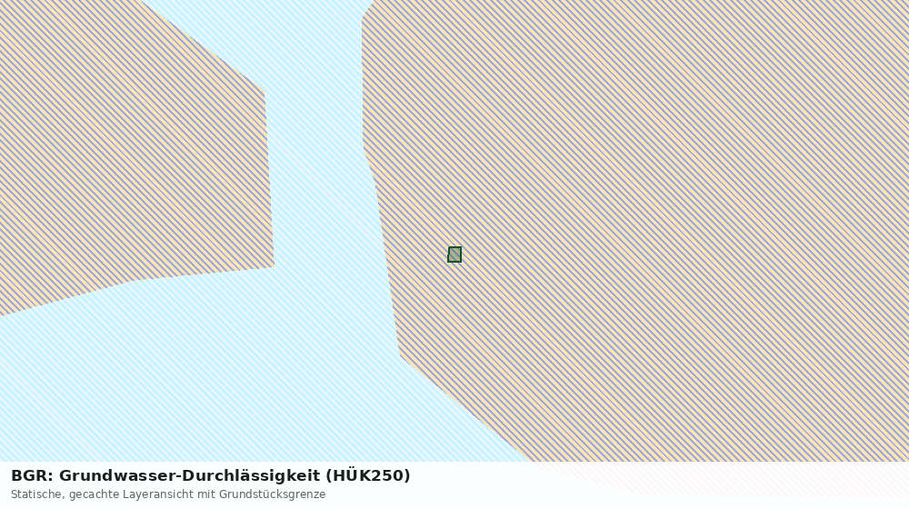 Statische Kartenansicht: BGR: Grundwasser-Durchlässigkeit (HÜK250)