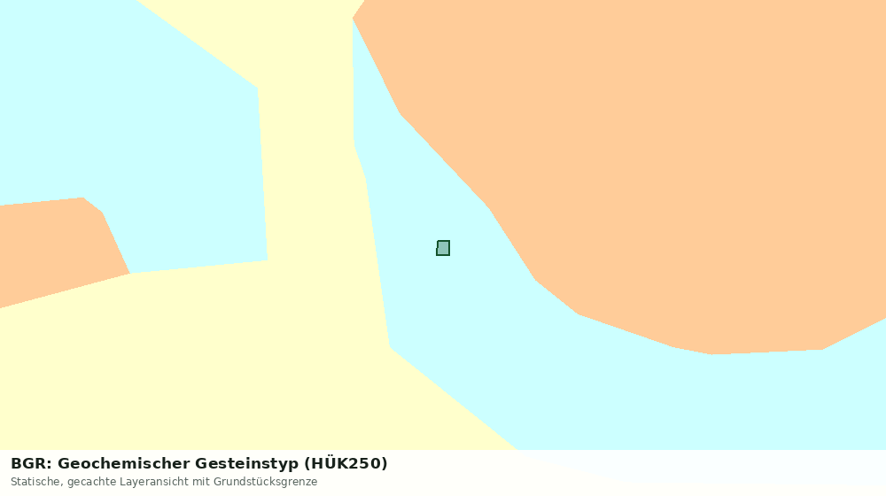 Statische Kartenansicht: BGR: Geochemischer Gesteinstyp (HÜK250)