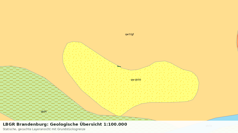Statische Kartenansicht: LBGR Brandenburg: Geologische Übersicht 1:100.000