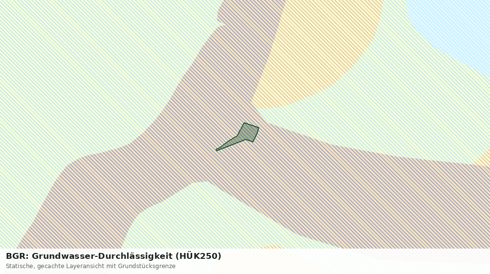 Statische Kartenansicht: BGR: Grundwasser-Durchlässigkeit (HÜK250)