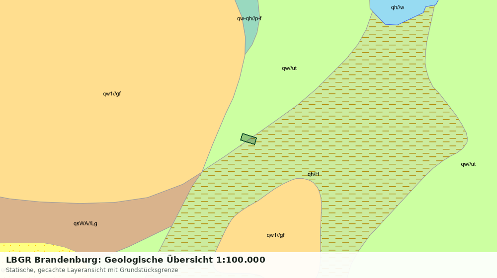 Statische Kartenansicht: LBGR Brandenburg: Geologische Übersicht 1:100.000