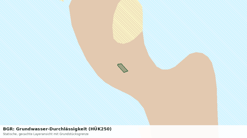 Statische Kartenansicht: BGR: Grundwasser-Durchlässigkeit (HÜK250)