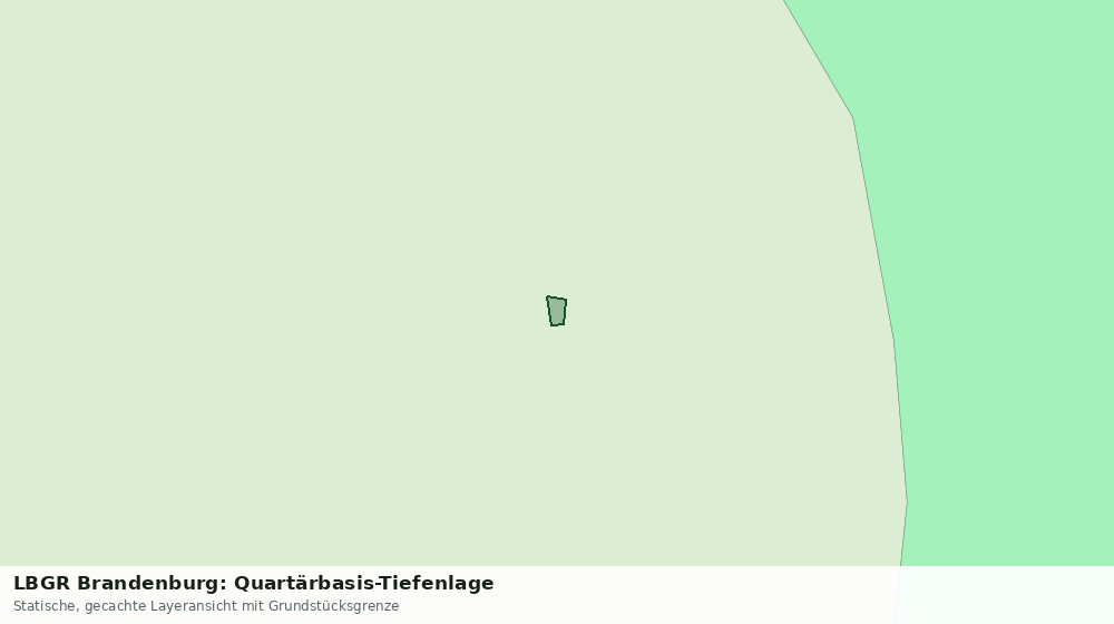 Statische Kartenansicht: LBGR Brandenburg: Quartärbasis-Tiefenlage