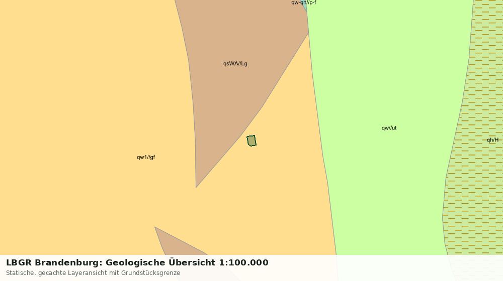 Statische Kartenansicht: LBGR Brandenburg: Geologische Übersicht 1:100.000