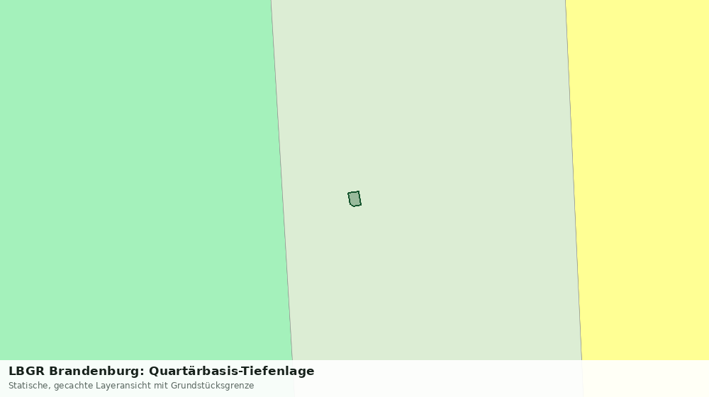 Statische Kartenansicht: LBGR Brandenburg: Quartärbasis-Tiefenlage
