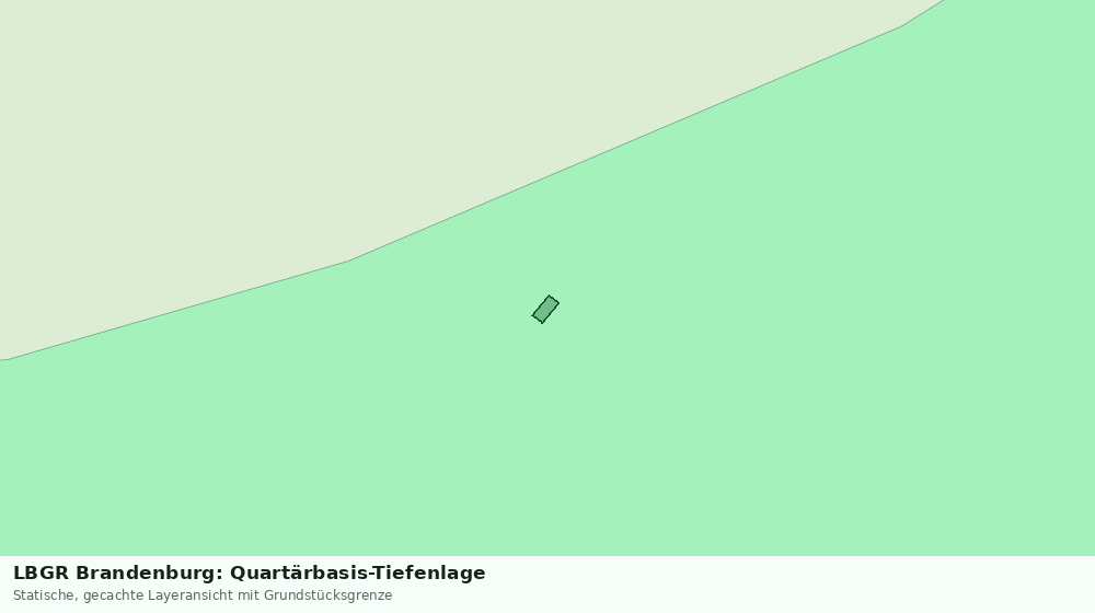 Statische Kartenansicht: LBGR Brandenburg: Quartärbasis-Tiefenlage