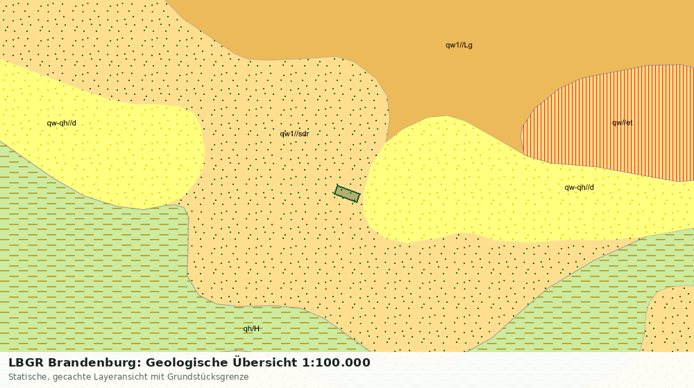 Statische Kartenansicht: LBGR Brandenburg: Geologische Übersicht 1:100.000
