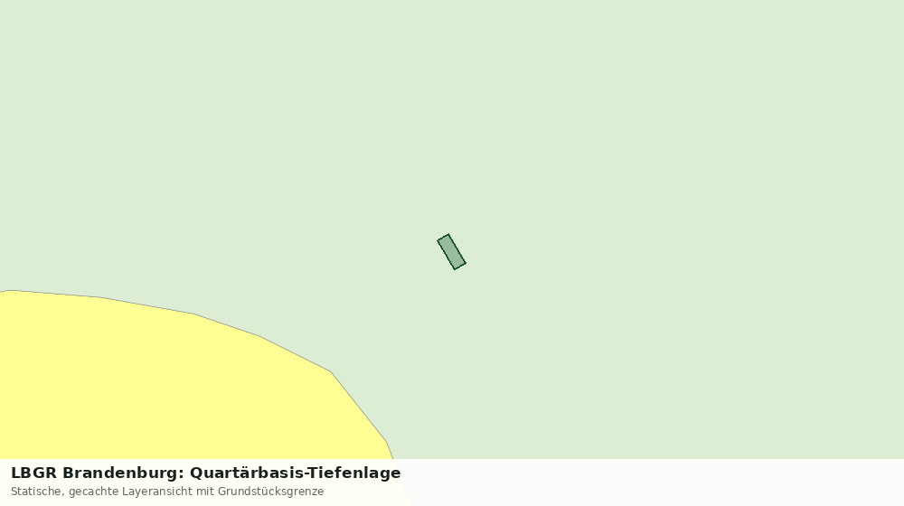 Statische Kartenansicht: LBGR Brandenburg: Quartärbasis-Tiefenlage