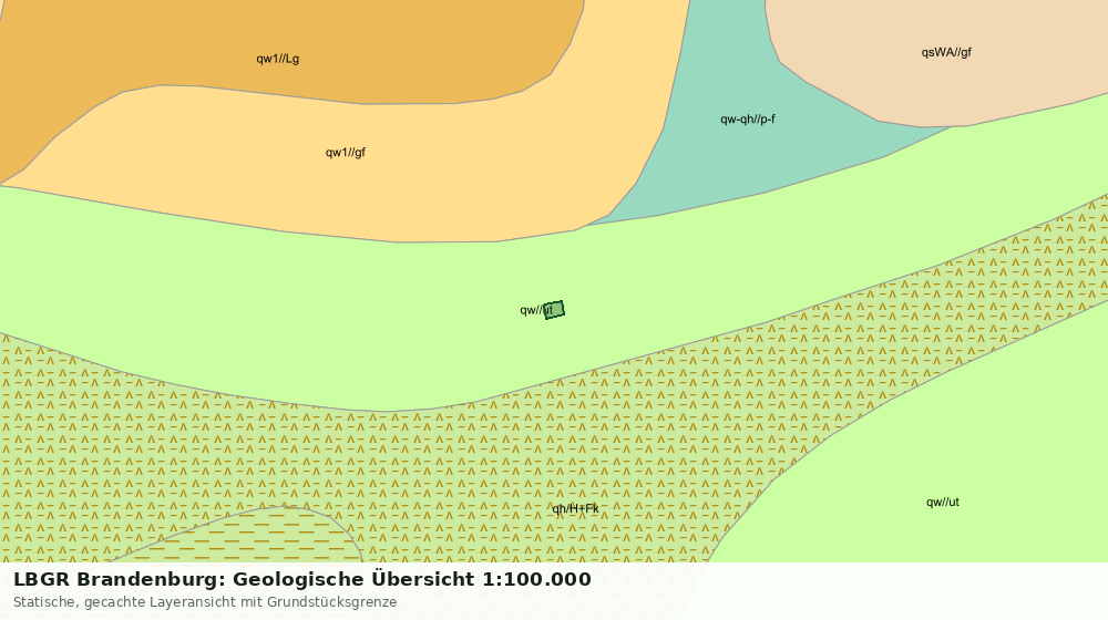 Statische Kartenansicht: LBGR Brandenburg: Geologische Übersicht 1:100.000
