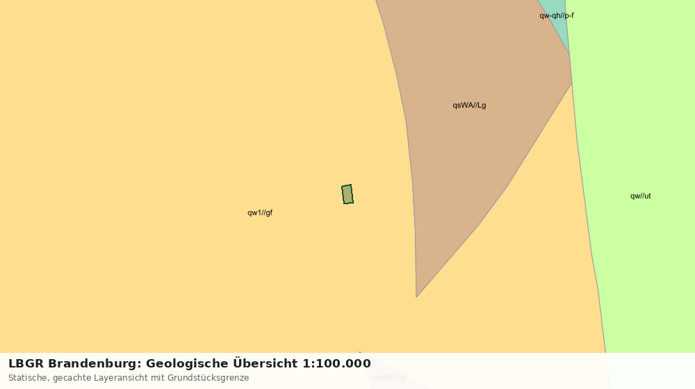 Statische Kartenansicht: LBGR Brandenburg: Geologische Übersicht 1:100.000