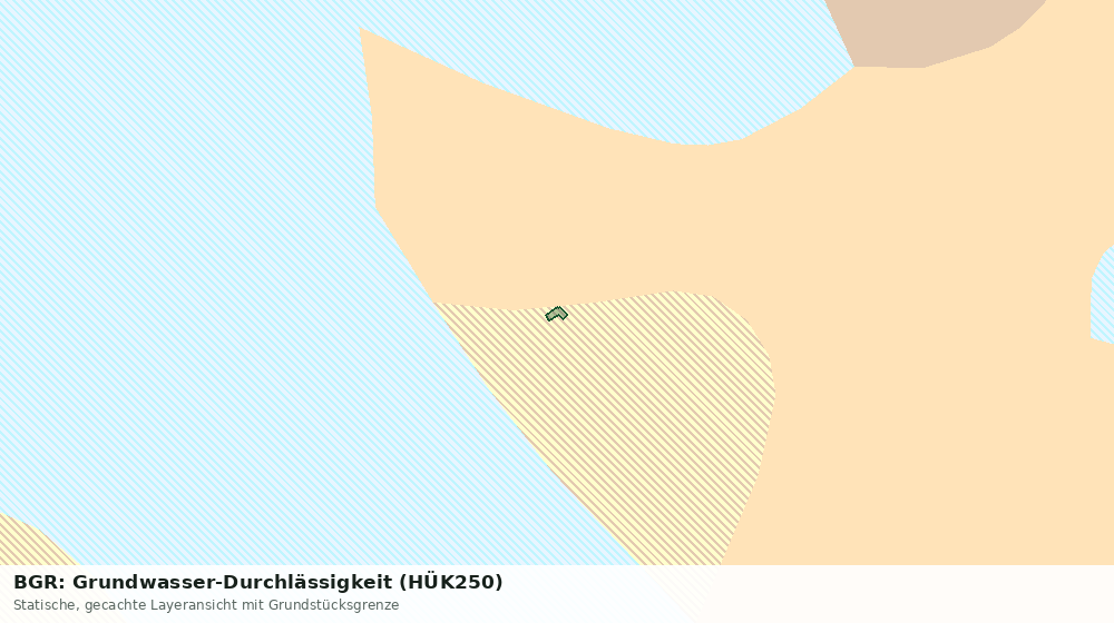 Statische Kartenansicht: BGR: Grundwasser-Durchlässigkeit (HÜK250)