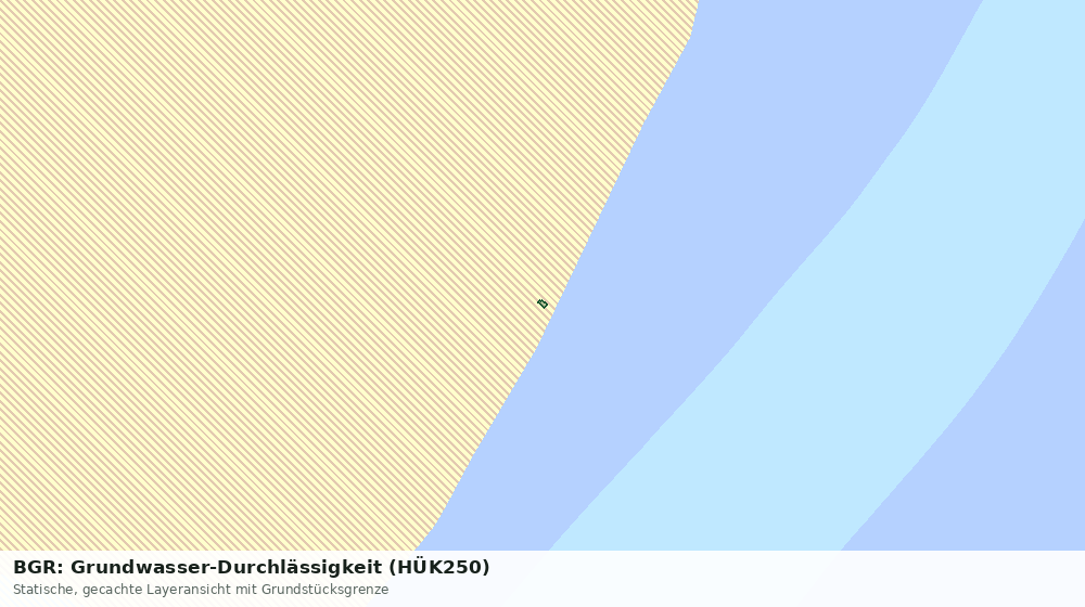 Statische Kartenansicht: BGR: Grundwasser-Durchlässigkeit (HÜK250)