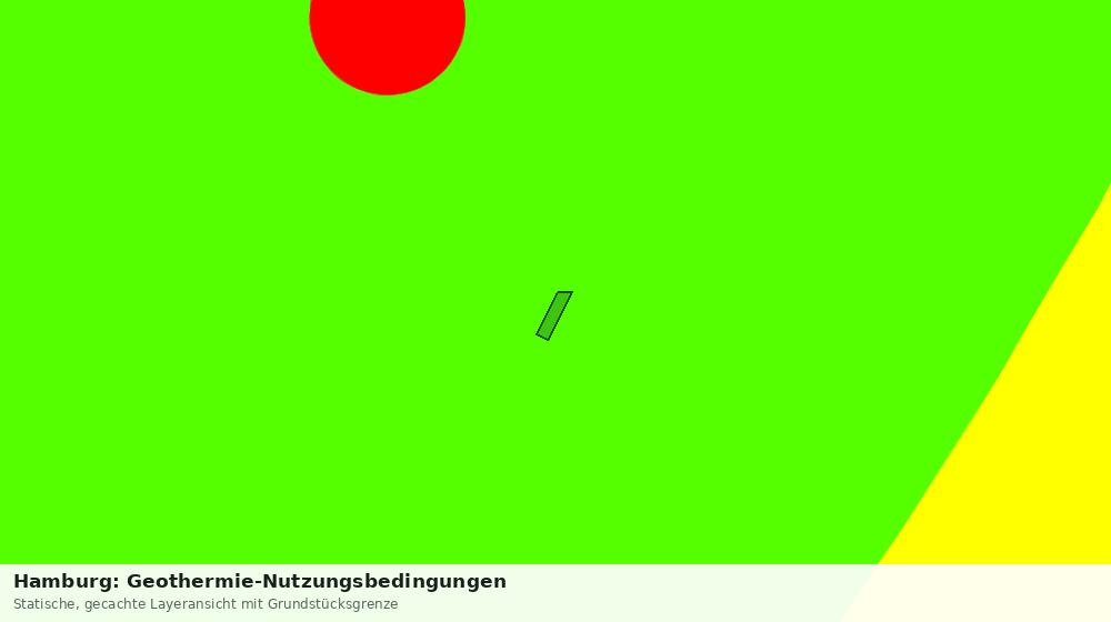 Statische Kartenansicht: Hamburg: Geothermie-Nutzungsbedingungen