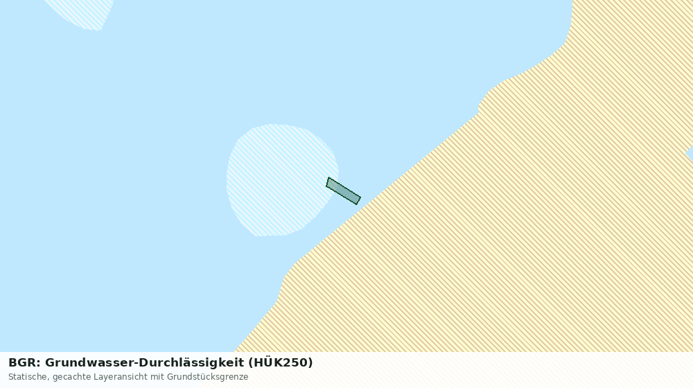 Statische Kartenansicht: BGR: Grundwasser-Durchlässigkeit (HÜK250)