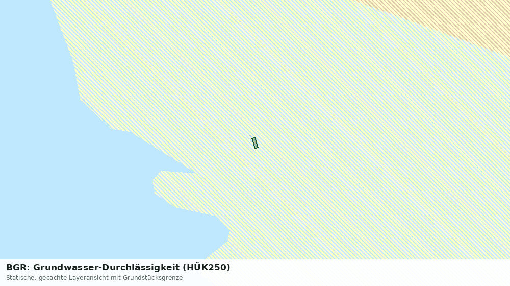 Statische Kartenansicht: BGR: Grundwasser-Durchlässigkeit (HÜK250)