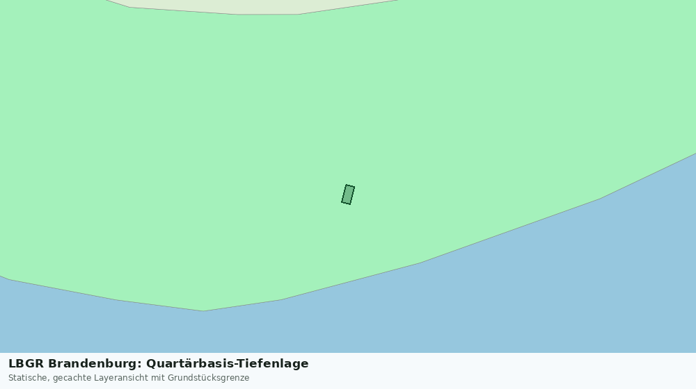 Statische Kartenansicht: LBGR Brandenburg: Quartärbasis-Tiefenlage