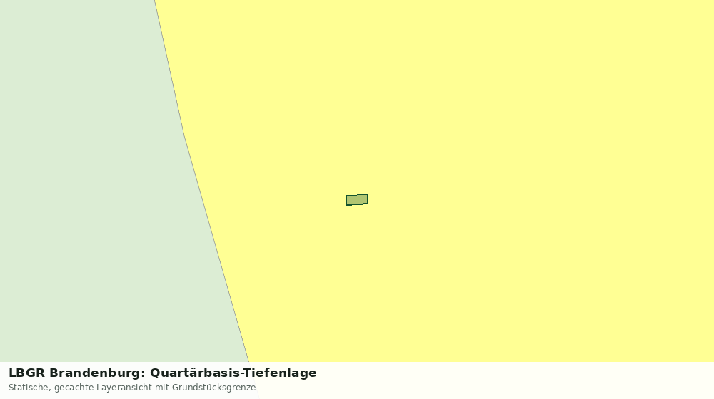 Statische Kartenansicht: LBGR Brandenburg: Quartärbasis-Tiefenlage