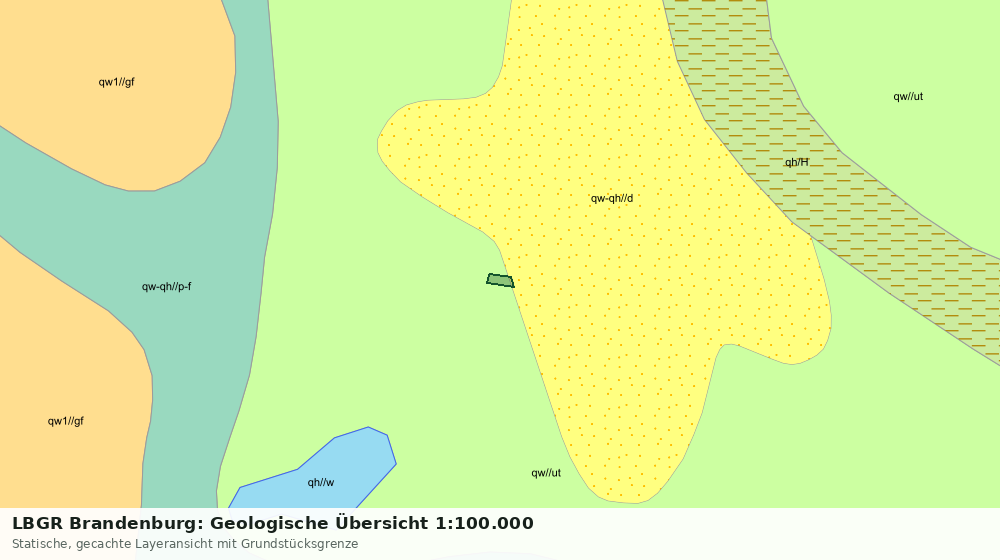 Statische Kartenansicht: LBGR Brandenburg: Geologische Übersicht 1:100.000