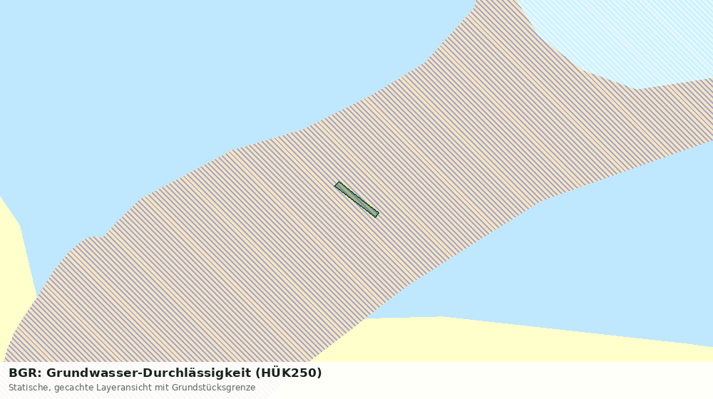 Statische Kartenansicht: BGR: Grundwasser-Durchlässigkeit (HÜK250)