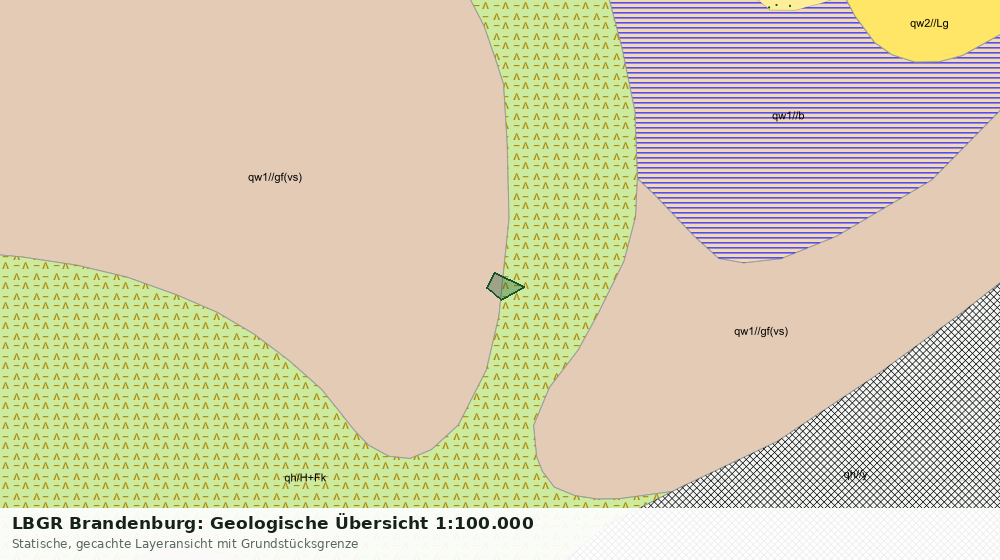 Statische Kartenansicht: LBGR Brandenburg: Geologische Übersicht 1:100.000