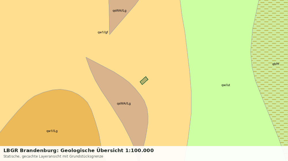 Statische Kartenansicht: LBGR Brandenburg: Geologische Übersicht 1:100.000