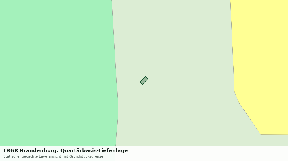 Statische Kartenansicht: LBGR Brandenburg: Quartärbasis-Tiefenlage