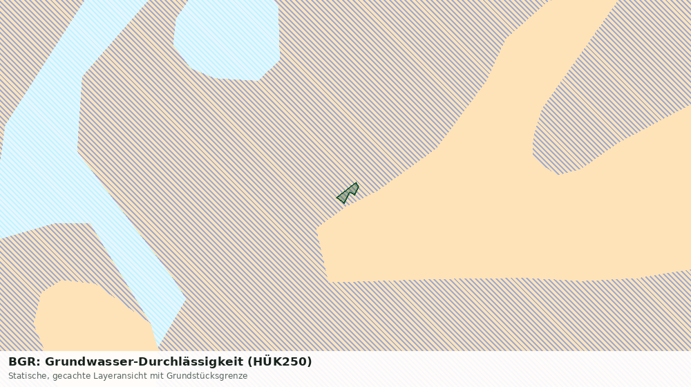 Statische Kartenansicht: BGR: Grundwasser-Durchlässigkeit (HÜK250)