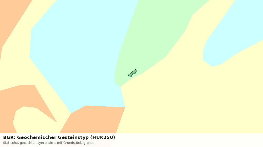 Statische Kartenansicht: BGR: Geochemischer Gesteinstyp (HÜK250)