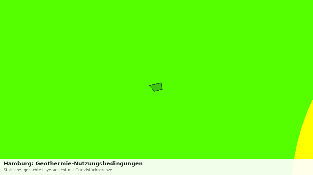 Statische Kartenansicht: Hamburg: Geothermie-Nutzungsbedingungen