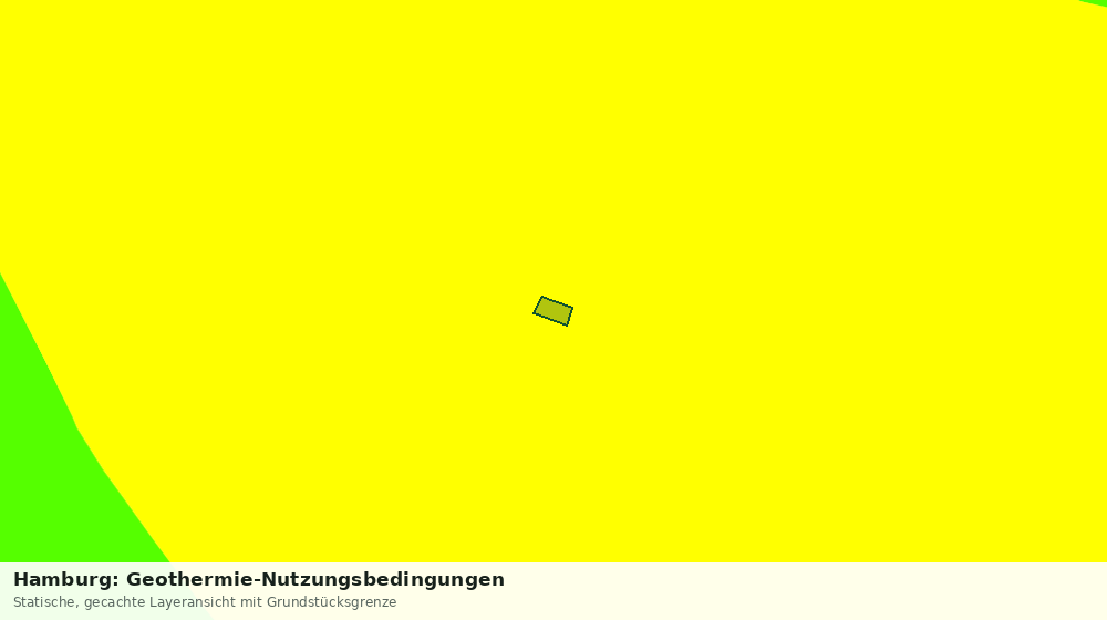 Statische Kartenansicht: Hamburg: Geothermie-Nutzungsbedingungen
