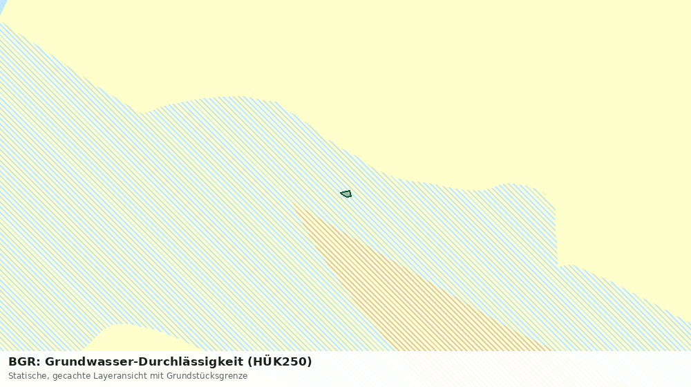 Statische Kartenansicht: BGR: Grundwasser-Durchlässigkeit (HÜK250)