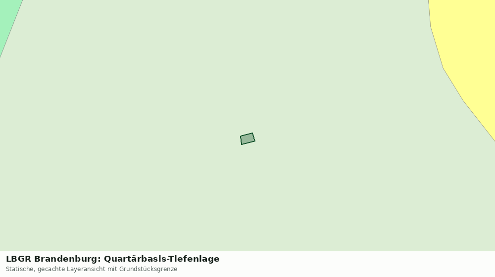 Statische Kartenansicht: LBGR Brandenburg: Quartärbasis-Tiefenlage