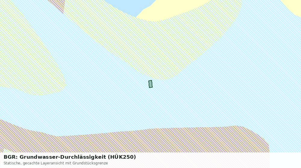 Statische Kartenansicht: BGR: Grundwasser-Durchlässigkeit (HÜK250)