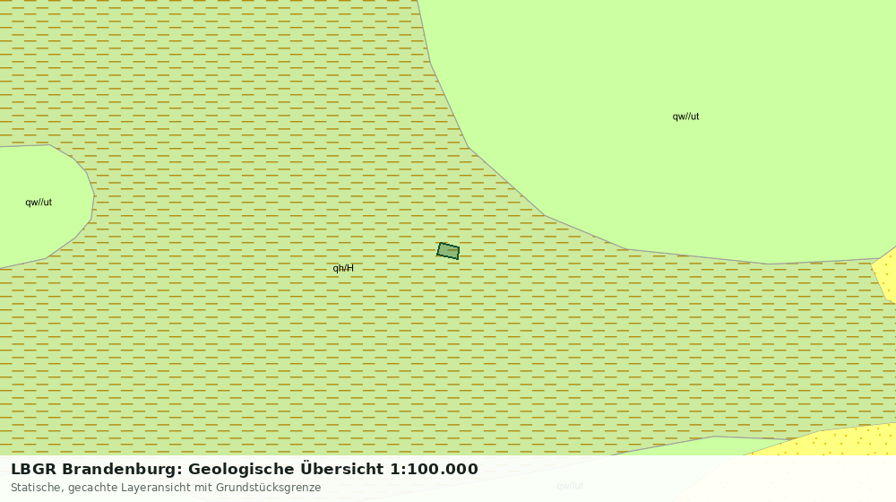 Statische Kartenansicht: LBGR Brandenburg: Geologische Übersicht 1:100.000