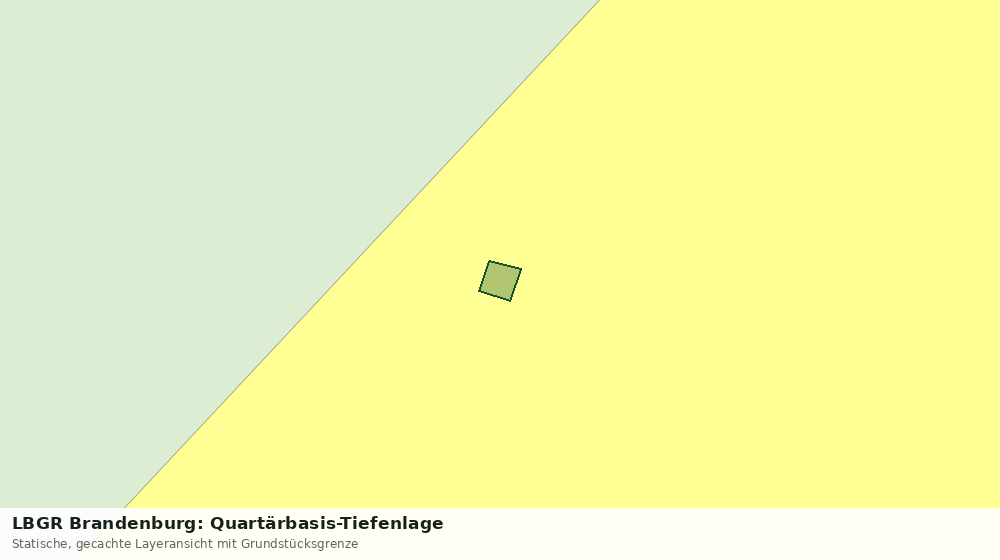 Statische Kartenansicht: LBGR Brandenburg: Quartärbasis-Tiefenlage