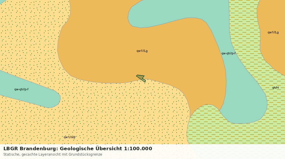 Statische Kartenansicht: LBGR Brandenburg: Geologische Übersicht 1:100.000