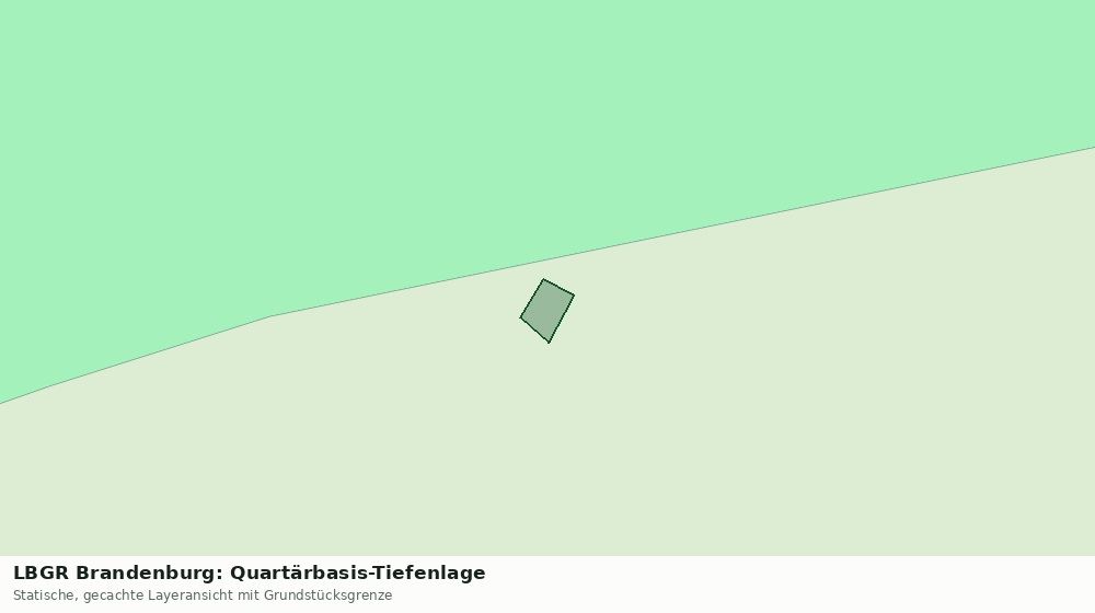 Statische Kartenansicht: LBGR Brandenburg: Quartärbasis-Tiefenlage
