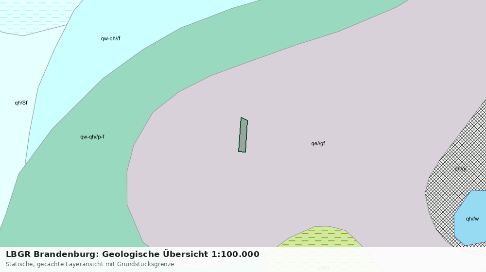 Statische Kartenansicht: LBGR Brandenburg: Geologische Übersicht 1:100.000