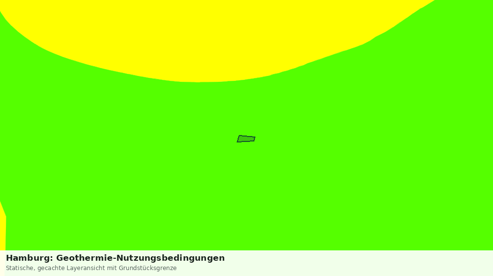 Statische Kartenansicht: Hamburg: Geothermie-Nutzungsbedingungen