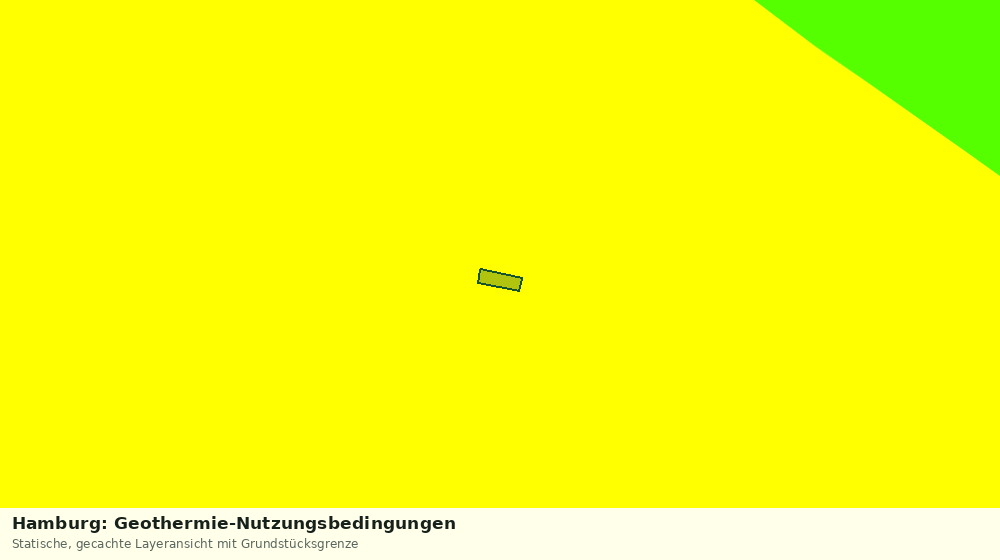 Statische Kartenansicht: Hamburg: Geothermie-Nutzungsbedingungen