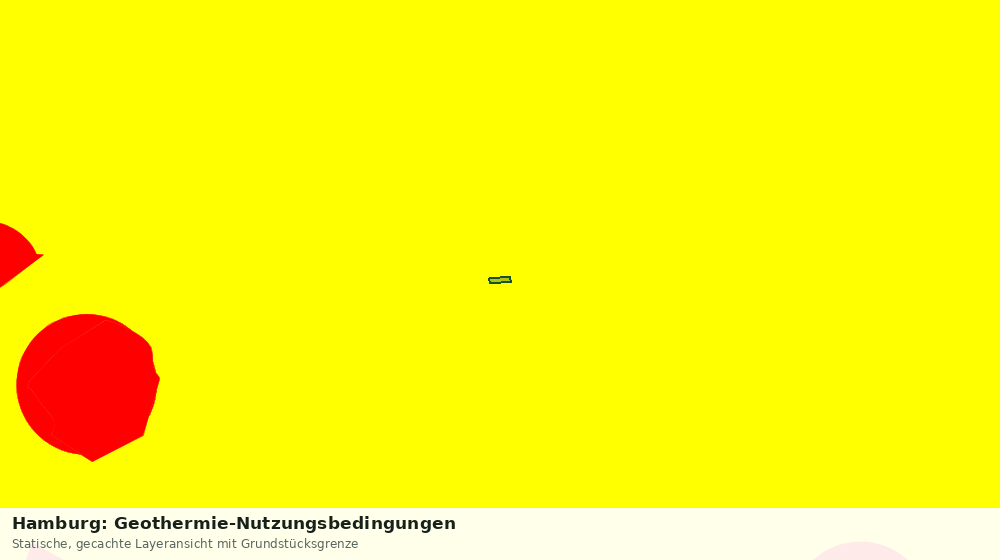 Statische Kartenansicht: Hamburg: Geothermie-Nutzungsbedingungen