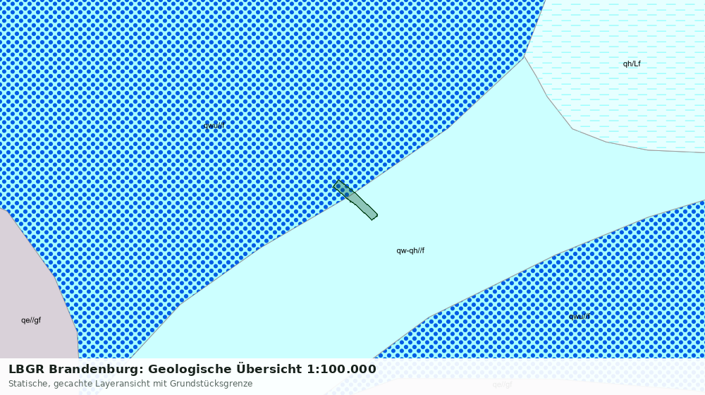 Statische Kartenansicht: LBGR Brandenburg: Geologische Übersicht 1:100.000