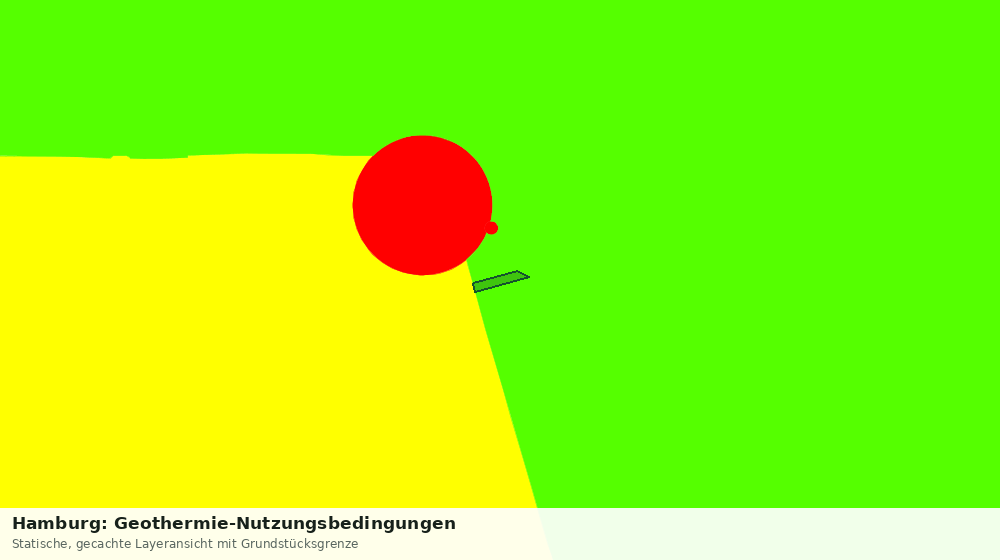 Statische Kartenansicht: Hamburg: Geothermie-Nutzungsbedingungen