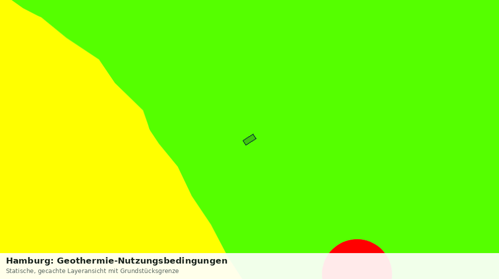 Statische Kartenansicht: Hamburg: Geothermie-Nutzungsbedingungen