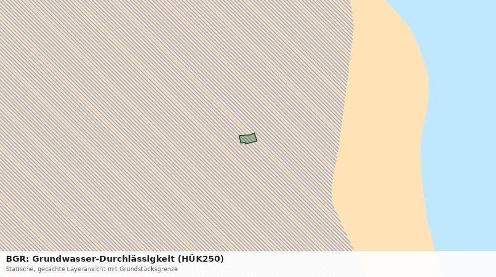 Statische Kartenansicht: BGR: Grundwasser-Durchlässigkeit (HÜK250)