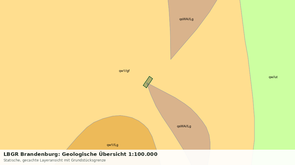 Statische Kartenansicht: LBGR Brandenburg: Geologische Übersicht 1:100.000